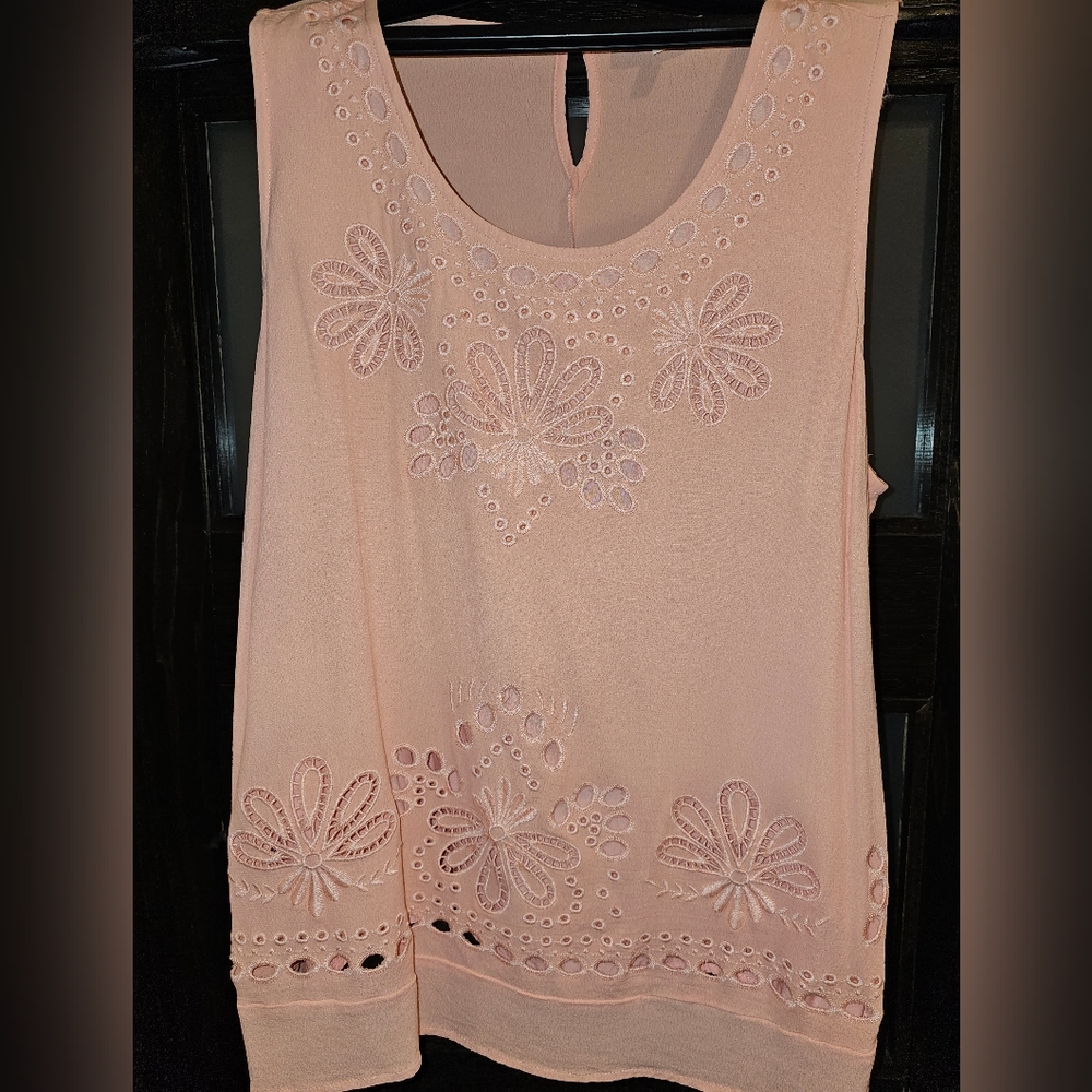 Peach Tank Sleeve 2X Stitch Fix Top